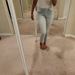 lightwash high waisted jegging